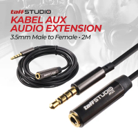 TaffSTUDIO Kabel Aux Audio Extension 3.5mm Male to Female 200cm - AV121 Headphone Laptop