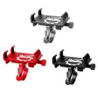 Bicycle Mobile Phone Holder Universal Scooter Motorcycle Handlebar Clip Stand Mount Aluminum Alloy 360 Degrees Rotation Bracket