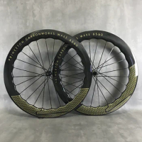 Carbon Road Bike Wheelset, Clincher, Tubeless, Tubular Wheels, UD Glossy, Gold, Silver, Black Logo, 700C Princeton