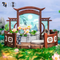 Qing Cang Lotus Pond The Untamed Figurine Chen Qing Ling Anime Figure Background TGCF Miniature Models Toys Gifts WWX LWJ