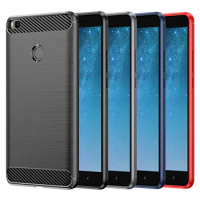 Silicone Case For Mi Max2 Max3 Pro Xiaomi Mix 2 2s Shockproof Phone Cover for xaomi Mi Note3 miplay max 3pro Carbon Fiber Cases