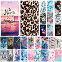M53 M23 M33 Case on For Fundas Samsung Galaxy M 53 M53 M33 M23 M32 M52 5G Phone Case Painted Leather Wallet Flip Book Cover Etui