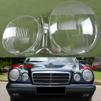 For 1995-2003 Mercedes-Benz W210 E200 E240 E260 E280 Car Front Headlamps Transparent Lampshades Lamp Shell Auto Accessories