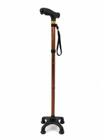 Tongkat Kaki Empat Lipat Pivot Fleksibel Lengkap Lampu Senter LED / Stick Foldable / Alat Bantu Jala