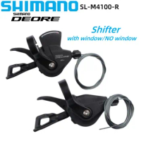 Shimano DEORE Series M4100 Shifter 10 Speed Right Shift Lever With Window SL-M4100-R No Window / SL-M4100-R with Window For MTB