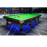 Luxury 12ft Snooker Table Professional Mini Pool Table with Oak Rail and Wooden Legs for snooker Sport