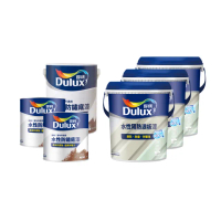 【Dulux得利官方店】15坪 水性隔熱浪板底+面漆組