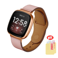 Fit for Fitbit Versa 4 3 Smart Watch Strap Leather Wristband Bracelet Fitbit Sense 2 Strap Screen Pr