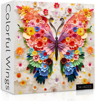 Butterfly Puzzles for Adults 1000 Pieces Challenging Colorful Flower Butterflies Puzzles Puzzle with