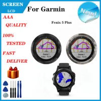For Garmin Fenix 5 Plus 47mm LCD Screen Display Sapphire LCD Screen Display Front Cover Shell Protection Display Accessories