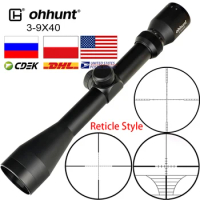ohhunt 3-9X40 Scope Wire Rangefinder Reticle or Mil Dot Reticle Scope Optics Sights 3 Style