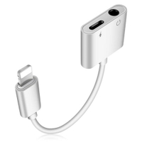 蘋果7耳機轉接頭iphone7plus轉換線器8二合一充電7p聽歌通話X 全館免運