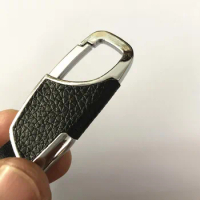 Simple fashion leather metal car keychain for saab 9-3 fabia skoda fabia 2 bmw f20 mazda 5 fiat grande punto 500 500x