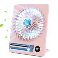 Desk Fan, 5.5 Inch Personal Fan Rechargeable with 180° Foldable, 5 Speeds Ultra Quiet Table Fan with LED Display