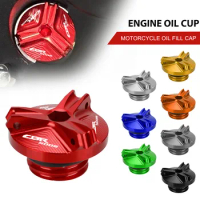 For Honda CBR500R CBR500 R 2012 2013 2014 2015 2016 2017 2018 2019 Motorcycle Aluminum Engine Oil Filter Cup Plug Cover screws