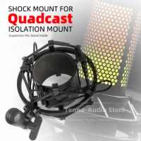 Suspension Holder Mic Stand Clip For HyperX Quadcast &amp; S Microphone Isolation Shock Mount Spider Shockproof Bracket Hold