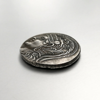 古希臘貓頭鷹雅典娜銀幣 智慧女神外國錢幣藝術品硬幣收藏仿古幣