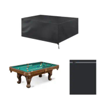 7/8/9 Feet Billiard Table Dust Cover Waterproof 210D Oxford Cloth Billiard Pool Table Full Cover With Drawstring Snooker