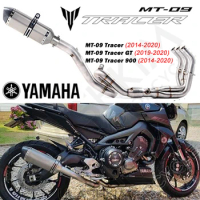MT-09 Motorcyle Exhaust Full System For YAMAHA 2014-2020 MT-09 Tracer MT-09 Tracer GT MT-09 Tracer 900 Muffler Escapes Sliencer