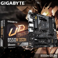 Gigabyte Motherboard B550M DS3H Rev 1.2 Mobo AMD DDR4 Garansi 3th