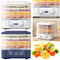 5-Layer Smart Food Dehydrator 48 Hours Long Lasting Vegetable Meat Dehydrator Temperature Adjustable for Fruits Veggies Meats
