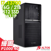 Acer P130F9 商用工作站 i7-13700/16G/512SSD+2TB/P1000/500W/W11P