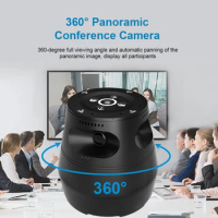 Luckimage 360 Audio Input Auto Track Camera multi conference system meeing conference room video conference camera microphone