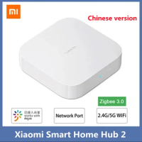 Chinese Version Xiaomi Smart Home Hub 2 Zigbee 3.0 Intelligent Multi Mode Gateway Wifi 5GHz 2.4GHz Bluetooth Mesh Mijia Mihome