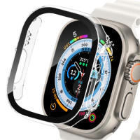 Cover For Apple Watch Ultra Case 49mm Accessories Tempered Glass All-Around Screen Protector PC Bumper iWatch series ultra 2