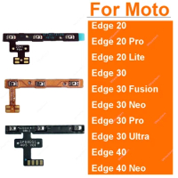 On OFF Power Volume Buttons Flex Cable For Motorola MOTO Edge 20 30 X30 40 S Pro Lite Fusion Neo Ultra Power Volume Flex Ribbon