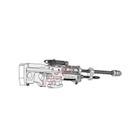 1: 1 Handheld Sergeant Long Sniper Rifle Decoration DIY Leisure Puzzle Paper Model