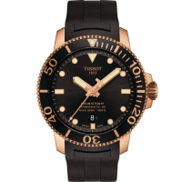 【TISSOT 天梭 官方授權】Seastar 海星300米潛水機械錶 手錶 畢業禮物 慶端午 包粽(T1204073705101)