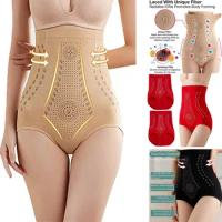 New Body Shaper for Women High Waist Tummy Control Shorts Far Infrared Negative Oxygen Bodysuit Honeycomb Body Shaping Briefs