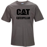 2023 newnew ร้อนผู้ชายเสื้อยืดแมว Caterpillar โลโก้แขนสั้นบุรุษเสื้อยืดแฟชั่นสไตล์ที่เรียบง่าย TEE