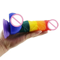 2021 Realistic Dildo Rainbow Penis Super Huge Big Dildo with Suction Cup Sex Toys for Woman Female Lesbian Use