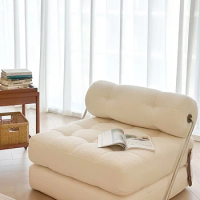 Single sofa, small living room, cream wind tag sofa bed, folding dual-purpose bedroom, tofu block, lazy sofa