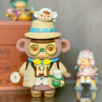 Original PUCKY Time Traveler Baby Figure Monkey Archaeologist Explore Adventure Doll Toy Handmade Gift Collection Decoration