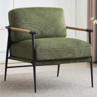 Accent Chair Armchair Lounge, Mid Century Modern Accent Chair Upholstered Club Chair, Home Furniture Living Room Chenille Chair