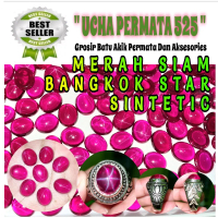 cincin batu akik merah siam bangkok star / merah siem star