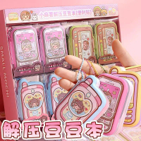 Sổ tay mềm mại giảm căng thẳng Little Mochi, sổ ghi chép nhỏ xinh dễ thương, giấy ghi chú dính, sổ t