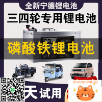 寧德磷酸鐵鋰電池60v三輪車72v四輪代步車大容量電動車48伏鋰電瓶-莉子百貨