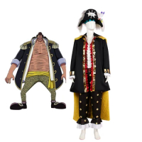 Marshall·D·Teach Cosplay Costume One Piece Marshall Outfit Cloak Hat Full Set Custom Made for Unisex