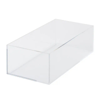 【MUJI 無印良品】可堆疊壓克力盒/中.約25.2x12.6x8cm