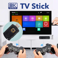 X8 TV&amp;Game Stick Mini Portable Videos Game Stick 10000Games+ IPTV Hay Retro 64 Bit PS1 PS2 Wireless Stick 4K Android TV Box