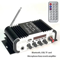 HY-V11 Bluetooth Power Amplifier Karaoke Microphone USB Memory Card Insertion, High Fidelity Amplifier High-Power