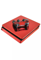 Blackbox PS4 Slim Mirror Chrome Skin Sticker For Sony PlayStation 4 Console and Controller PS4 Slim Skins Stickers Red