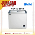 gea SD186H Sliding Flat Glass Freezer