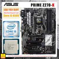 ASUS PRIME Z270-K Mainboard is Equipped with a Core i5 6500 Processor and Supports 4 x DDR4 DIMMs 64GB 2 x M.2 Ports HDMI DVI