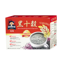 【美式賣場】QUAKER 桂格 黑十穀-減糖新配方x4盒(38gx50包x4盒)