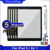 5 Piece/lot For iPad 5 Touch Screen A1474 A1475 A1476 Outer Touch Panel Screen Digitizer Front Glass Replacement For iPad Air 1